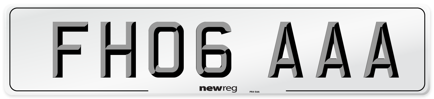 FH06 AAA Number Plate from New Reg